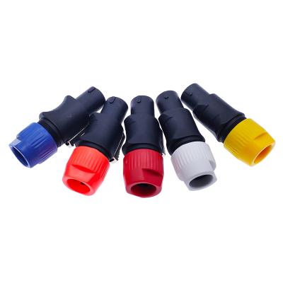 China audio & Speakon Connectors 4 Pole Cable Plug Male Caron Speaker Audio Connector NL4FC Red Yellow White Blue Orange Video Type for sale