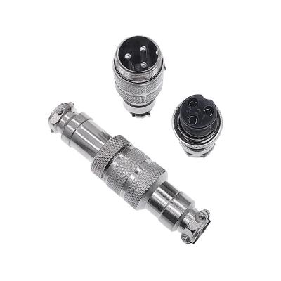 China 1set Automotive Circular Connector 2/3/4/5/6/7 Pin Male + 12mm Female Aviation Plug Socket Wire Panel Connector GX12 for sale