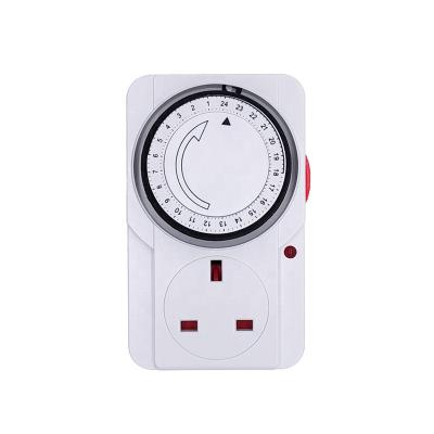 China Countdown Timer Switch 240V UK Type Mini Kitchen 24 Hour Cyclic Socket Timer Mechanical Socket Timer Socket for sale