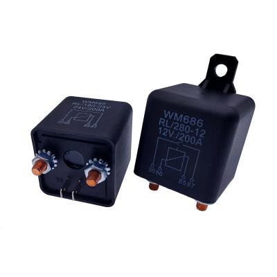 China High Power WM686 200A 12V Automobile Normally Open Dustproof Super Current Relay Starting Relay High Power WM686 for sale