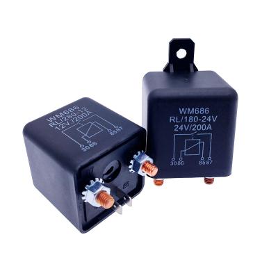 China High Power 200A 24V Super Current Dustproof Automobile Relay WM686 Normally Open Starting Relay WM686 Starting Relay for sale