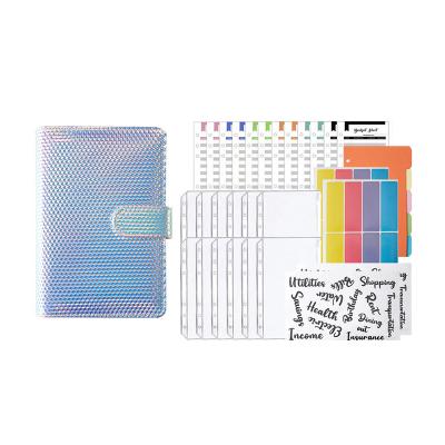 China 2022 up-to-date hardcover book shopping product a6 budget binder with cash envelopes money binder organizer notebook for sale