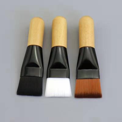 China Wooden Handle New Mini Facial Mask Brush Face Eye Makeup en venta