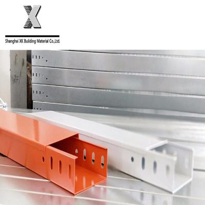 China Steel Fabrication GI/HDG/Powder-coated Metal Cable Trunking for sale