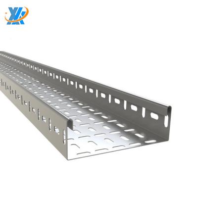 China Recyclable Cold Bending Steel Structure Ladder Cable Tray / Cable Tray / Cable Ladder Hanging Ladder for sale