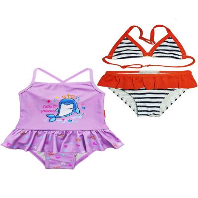 China Cozy Comfy Swimwear Kids Girls Tankinis Ruffle Printed Cute Cute Kids One Piece Bikini Swimwear for sale