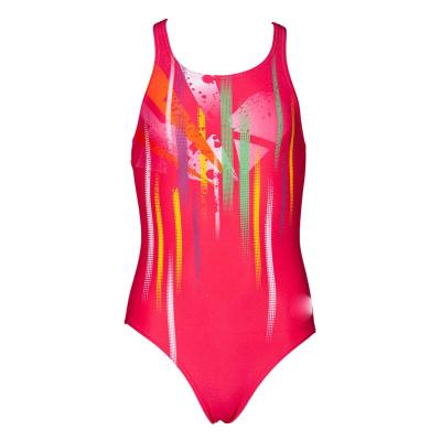 China Strappy Breathable Daily Training Swimwear Tiny Athlete For Young Girl High Cut Rhombic Pack Swimsuit Prints for sale