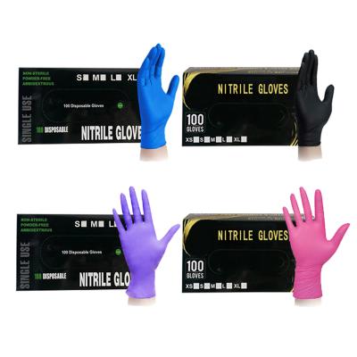 China Wholesale Cheap Nail Glove-Comfortable Clean Art Glove Lab Comfortable Mixture Nitrile Rubber Manicure Tattoo Beauty Salon Nitrile-Colored Comfortable Use for sale