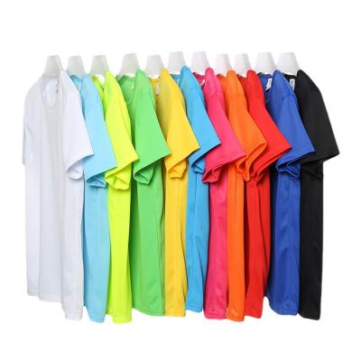 China OEM Solid Colors Polyester QUICK DRY T-shirt Plain White Custom High Quality QUICK DRY Mens T-shirts 11 150 grams for sale