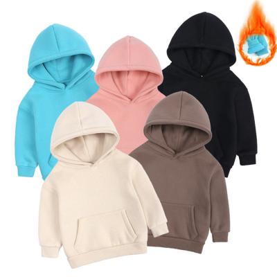 China OEM Logo Fleece Custom Warm Child Kids Children's Hooded Hoodies Kids Boy Girl Pullover Long Sleeve Comfortable Breathable Sweatshirt for sale