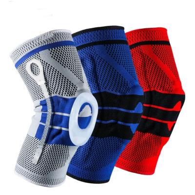 China Silicone Knee Pads Strap Arthritis Knee Pads Protector Universal Basic Knee Braces for sale