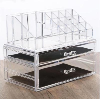 China Mordern Storage Box Transparent Acrylic Cosmetic Storage Box Drawer Jewelry Desktop Storage Box for sale