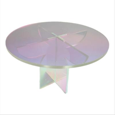 China Mordern 20cm Diameter Party And Placement Acrylic Table Cake Display Stand Wedding 5mm Thickness Symphony Laser Acrylic Cake Cylinder for sale