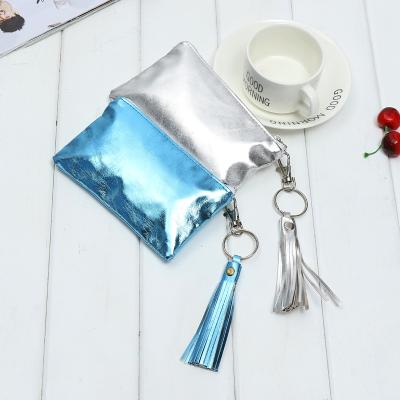 China Other Factory Direct Sales Fashion Purse PU Color Tassel Clutch Handbag Fashion Purse Simple Pure Eco-friendly Ladies Wallet for sale