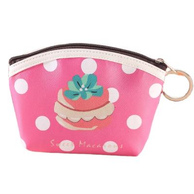 China Fashion factory supply creative multicolor cute cartoon dessert printing water proof Mini Coin Purse Kids Purses single 2021 for sale