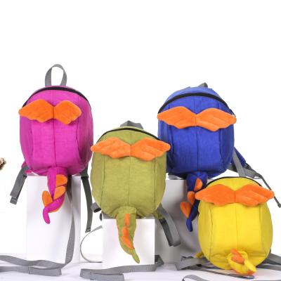 China Spot Cartoon Pterodactyl Anti-lost Children School Bag Maker Kindergarten Baby Kids Anti-lost Backpack For School for sale