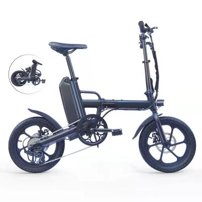 China Aluminum alloy variable speed folding electric car ultra light ELECTRIC BIKE 1000w 16 inch lithium battery power car small for sale