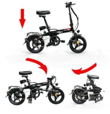 China Aluminum alloy wholesaler 48v 350w 7.8AH 20.8AH 23AH folding aluminum electric bicycle folding classic electric raliegh bicycle folding for sale