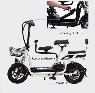 China Steel 350Watt 48V 12Ah Motor Batteries Parent Kid Fold E Bike Folding Foldable E-Bike Electric Bicycle for sale