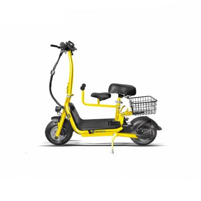 China Fasuer 10inch Lithium Ion Folding E-scooter 48v 15ah 250w e Bike Two Steel Seats for sale