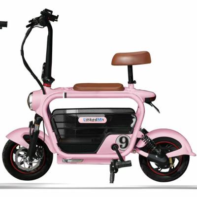 China Good quality new design fashion 6-8h steel wheel electric bike dog pet compartment foldable scooters steel 2 wheel charging time for sale