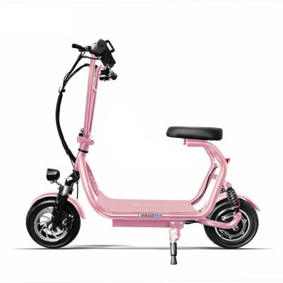 China Steel 2021 New Electric Mini Portable Electric Scooter Bike of Ebike or Scooter 500w 12 inch for sale