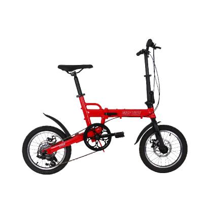 China New 16 Inch Speed ​​Disc Brake Twitter Carbon Sand Folding Steel Variable Bike CMS-F16-B for sale