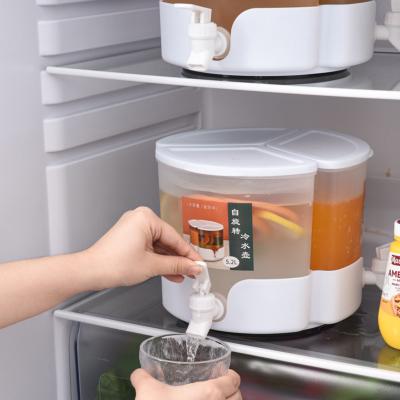 China New Modern Plastic Container Cooler Cooler Freshness Kitchen Revolving POTS Drinking Fridge For Household for sale