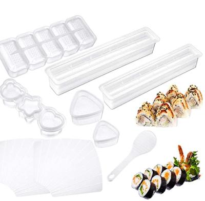 China Amazon Viable Hot Sellers 2021 High Quality Plastic Sushi 5 Pieces Set Sushi Tools Sushi Making Kit Set For Beignner for sale