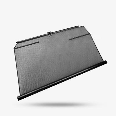 China Geometric For Tesla Models 3/y Car Window Sun Shades Accessories Front Windshield Sun Shade Retractable Sun Shades For Car for sale