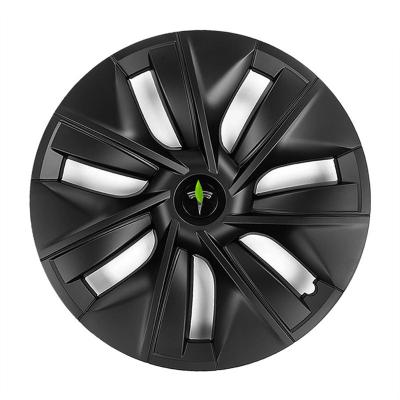 China Morden Hot Selling Luxury Style 19 Inch Wheel Hub Cover For Model Y Design Car Accessories Decoration Parts Matte Black Full Cover New for sale