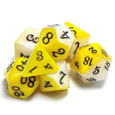 China DND Games Custom Polyhedral Plastic RPG DND Dice Set Bulk Acrylic Dice for Tabletop Role Playing Games for sale