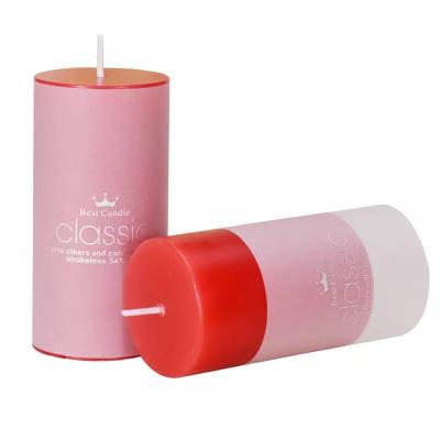 China Classic Cylindrical Romantic Birthday Candles Flameless Scented Candles Wedding Western Candles for sale