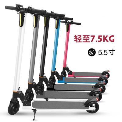 China Factory direct sales unisex are large and favorably 5.5 inch mini aluminum alloy folding bike electric scooter for sale