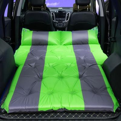 China Outdoor Camping Travelling Car Travel Inflatable Sleeping Pad Bed Self Inflating Car Sleeping Mattress Mat With Pillow For Car Camping for sale