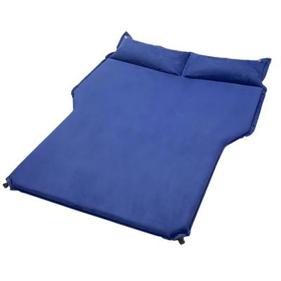 China Comfortable Portable Car Travel Self Inflating Camping Air Mattress Protective Mat Air Sleep Pad With Pillow For Car for sale