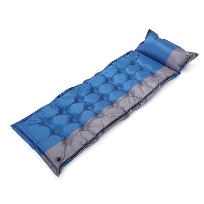 China Outdoor Support Samples Easy Self Inflatable Camping Mat Sponge Air Mattress for sale