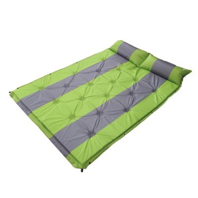 China Outdoor Support Samples Double Waterproof Inflation Sleeping Mat Outdoor For Camping for sale