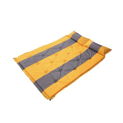 China Outdoor Support Samples Line Waterproof Outdoor Portable Inflatable Sleep Pad Camping Mat for sale