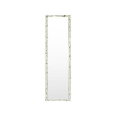 China Contemporary Dress Integral Hanging Marble Color With Gold Line Decorative Frame Above Door Mirror for sale