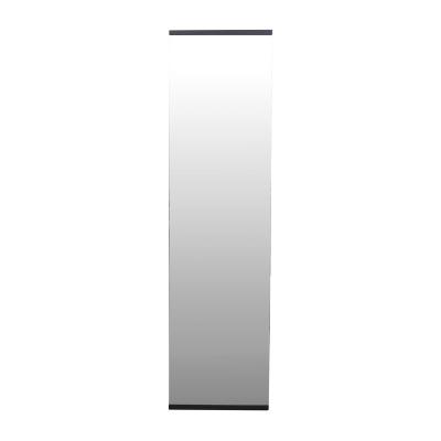 China Simplish Minimalism Frameless Black Color Mirror Nodic Style Floor Mirror Full Metal Bracket for sale