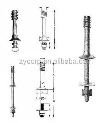 China Pole And Distribution Line Material / Transmission Material / Steel Pin With Nylon Head Or Lead OEM for sale