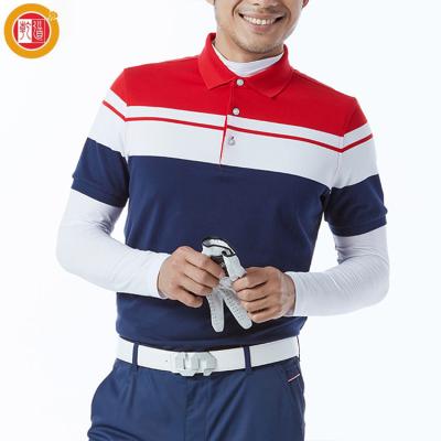 China High Quality Customized Anti-wrinkle Factory Manufacture Golf Polo Shirt For Men Stripe for sale