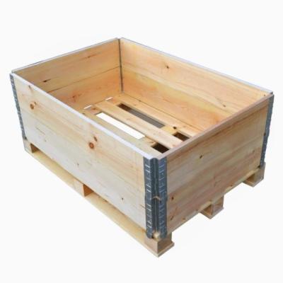 China Aesthetiek Houten pallet kratten 4 Way Houten Coaming Box Te koop