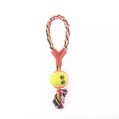 China Sustainable Durable Pet Dog Chew Toy Tennis Ball Dog Toy for sale