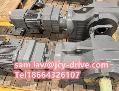 Cina 148.15 3HP Drive Helical Bevel Gear Motor Reducer DRN71MS4 0,75KW con freno in vendita