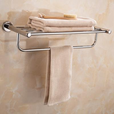 China 2022 Wall Mounted Type Bathroom Towel Racks Stainless Steel Wall Mounted Shelf for sale