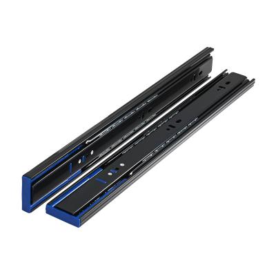 China Heavy Duty Single Installation Undermount Drawer Telescopic Slide Rail Adjustable Soft Narrow Slide Rail for sale