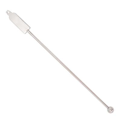 China Bottle Shape Bar Stainless Steel Cocktail Drinks Juice Coffee Milk Stirrer Metal Viable Mixing Stick Stirrer for sale