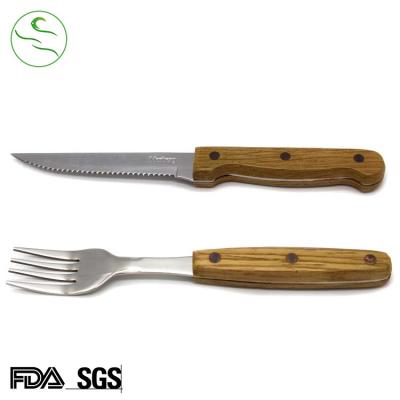 China Sustainable Super Quality Stainless Steel Flatware Set Knife Fork Steak Cutlery for sale